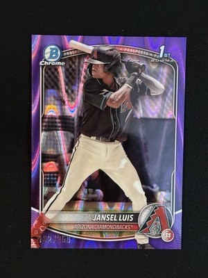 2025 Bowman Jansel Luis Purple Wave Refractor Numbered 132/250 Add To Your PC