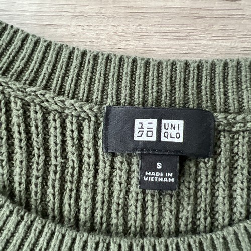Uniqlo Gilet Girocollo Lavabile Medio Gauge Uomo Piccolo Verde - Foto 4 di 10