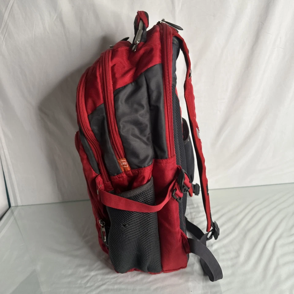 High Sierra Elite Business Backpack-Red-Airflow Cooled Back -Suspension Strap - Image 2 of 4