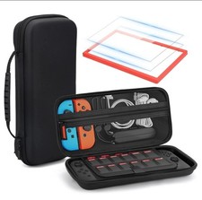 Carrying Case for Nintendo Switch 2 Portable Travel Bag with 2 Screen Protector