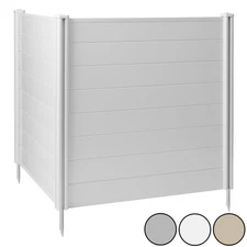 Privacy Screen - Outdoor Vinyl Fence Panel Enclosure for AC / Trash Bins