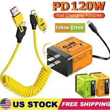 2-In-1 GaN Charger Scalable 120W Max Fast Charger Module With Type C & USB Ports