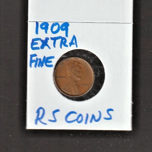 1909   XF  LINCOLN  CENT ~ TOUGH to get HI GRADE **EXTRA FINE** #20Q free ship