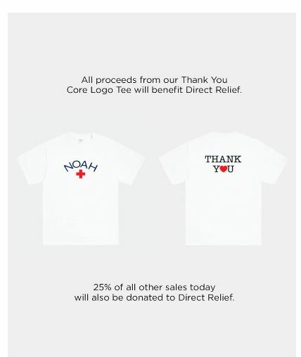 【NOAH】 CORE LOGO TEE WHITE Noah - Core Logo T-Shirt in White – Stoy