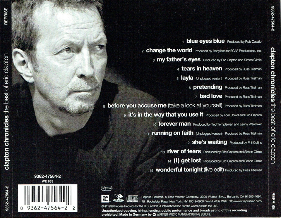 (CD) Eric Clapton - Clapton Chronicles - The Best Of Eric Clapton - Forever Man - Bild 2 von 2