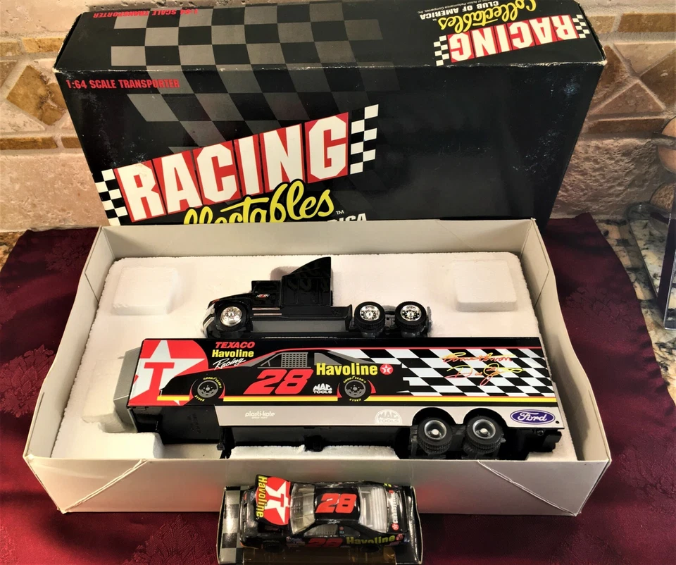 DALE JARRETT 1995 #28 Texaco Havoline Racing 1/64 RCCA Transporter y 1/64 HO SET Foto 2 de 4