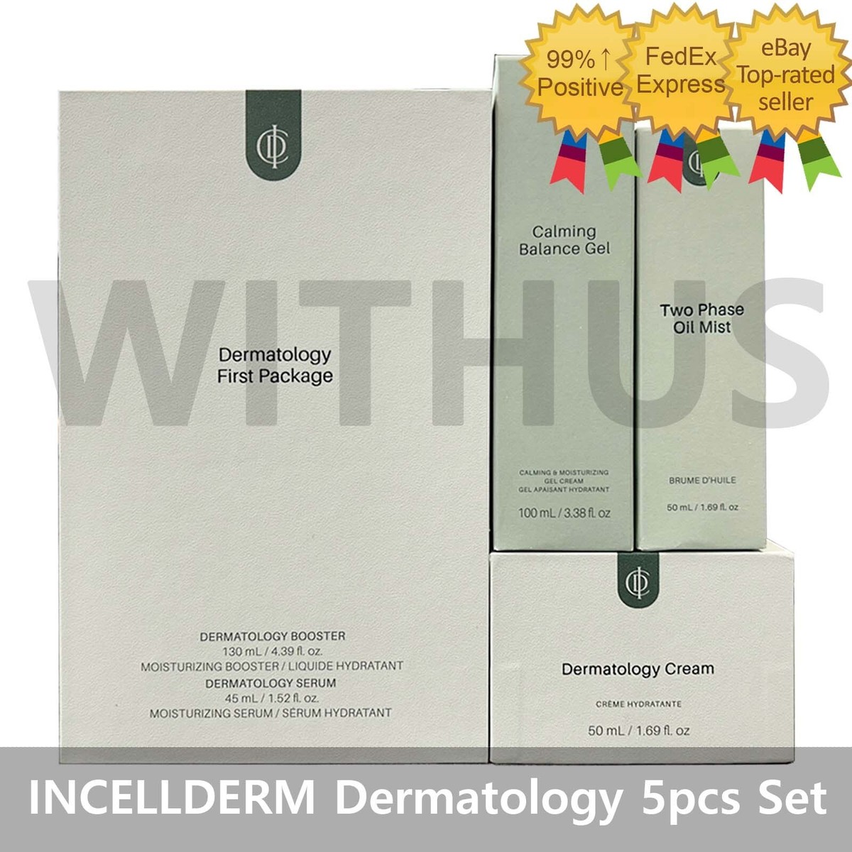 INCELLDERM Dermatology Booster Serum Cream Oil-Mist Balance Gel