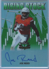 2020 Leaf Valiant Rising Stock Green #RSJR3 Joe Reed Auto /75