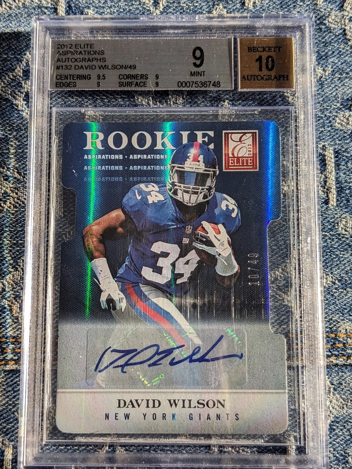 David Wilson Panini Elite #132 Aspirations