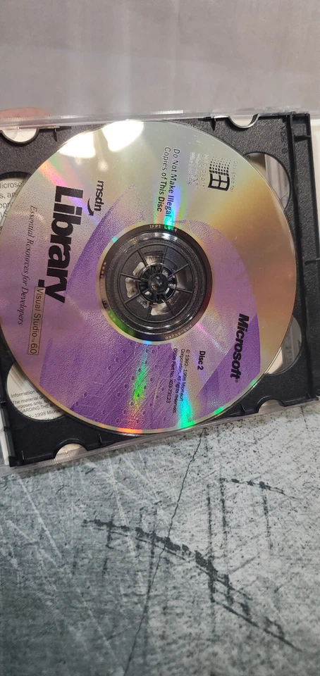 Vintage Microsoft MSDN Library Visual Studio 6.0 Code CD ROm Sold as Novelty - Image 4 of 4