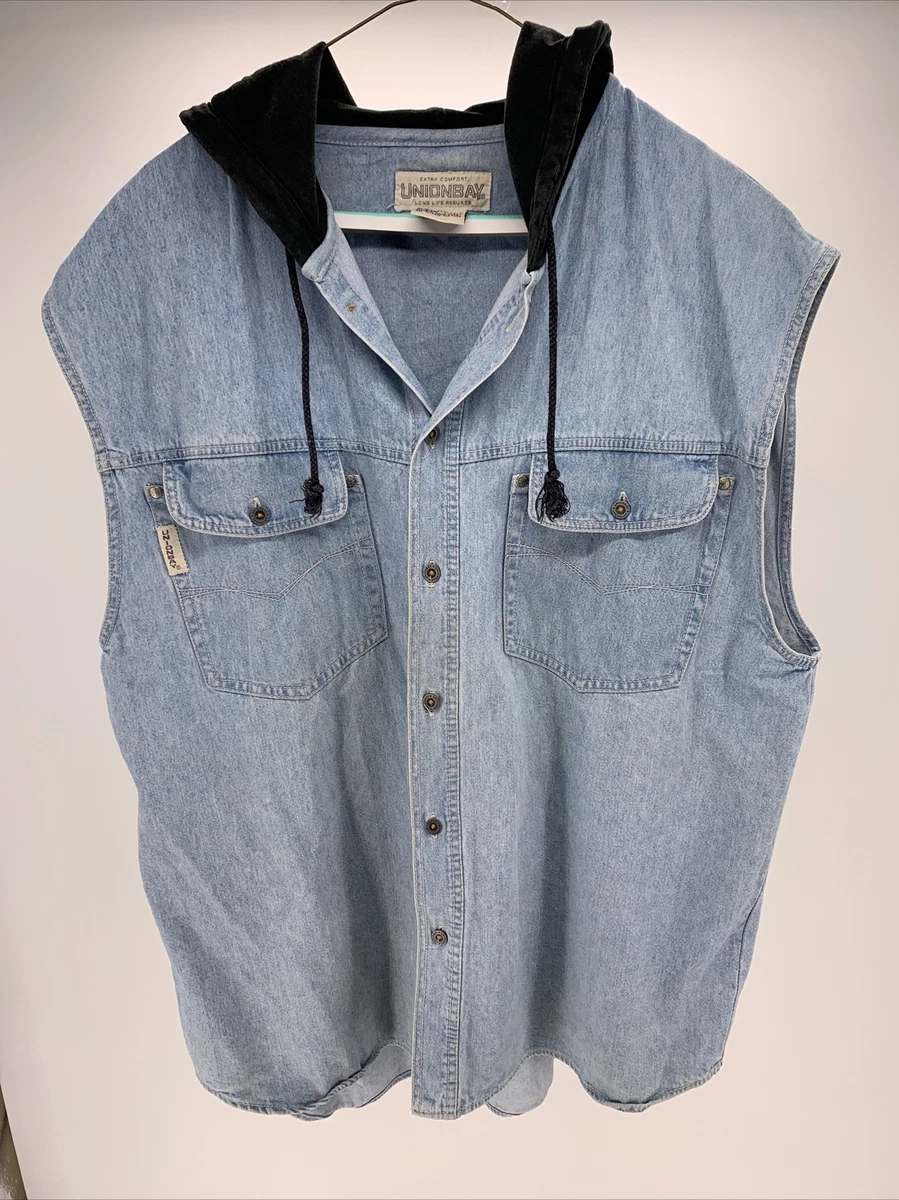 Denim vest best sale ebay