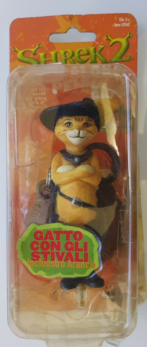 ACTION FIGURE SHREK IL GATTO CON GLI STIVALI LA PENNA GIOCO