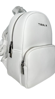 TESLA Mega [mini]  S 3 X Y Pack White Vegan Premium Leather NEW ELON BACKPACK
