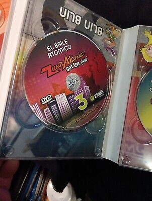 Zumba Zumbatomic Get the Flow Box Set 4 DVD Hip-Hop Exercise Zumba Zumbatomic Get the Flow Box Set 4 DVD Hip-Hop Exercise