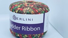 Berlini Ladder Ribbon Yarn 40 Autumn Leaves 50gr 142yds Red Green Gold 