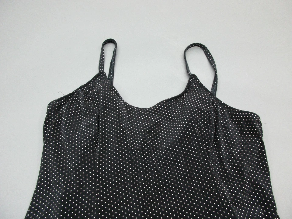 Basic Editions размер 17/18 женщин черный/белый в горошек цельный купальный костюм 1L - Изображение 2 из 4