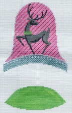 Needlepoint Handpainted Christmas Labors of Love Dimensional Bells Reindeer