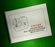 Owners Manual for Singer START 1304 Sewing Machine 72 Pages W/Clear Covers!
