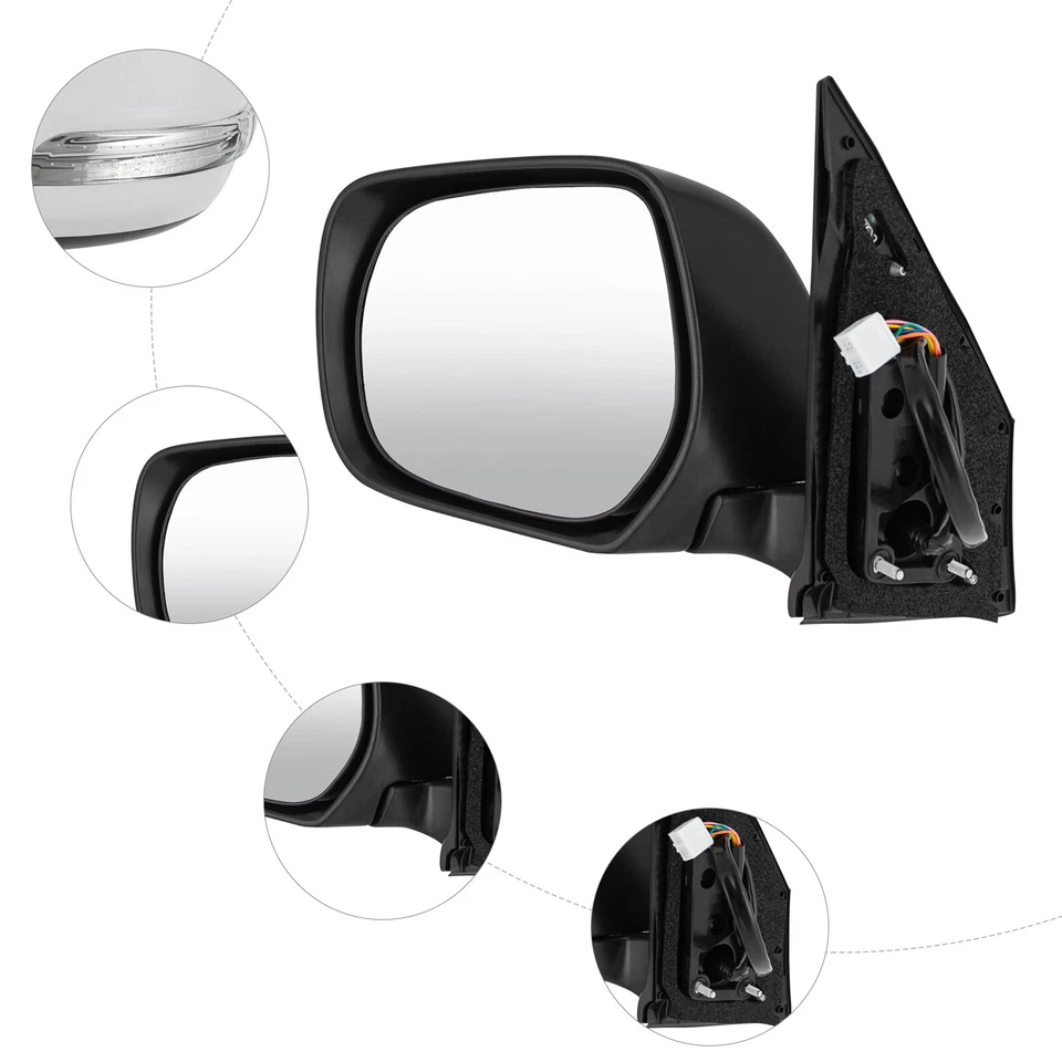 For 13-22 Toyota Land Cruise Left Side Rearview Mirror Safe Electric Heating US — 第 3/4 张图片