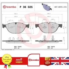 Brake Pad Set For Jaguar XF 09-15 XJ 09- XK 09-14 C2D3801