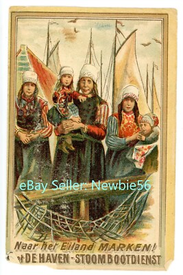 Amsterdam Netherlands -STEAMER ADVERTISEMENT TO ISLAND OF MARKEN-c1890s Brochure