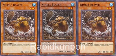 Yugioh 3x Nimble Beaver Playset - MP18-EN129 or EG01-EN018 | eBay Yugioh 3x Nimble Beaver Playset - MP18-EN129 or EG01-EN018 | eBay