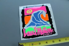 LOCAL MOTION Hawaii Neon Green Purple Palm Tree 80's LM2 Vintage Surfing STICKER