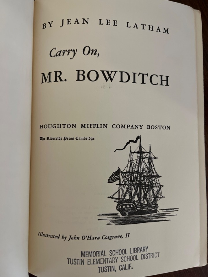 Carry on Mr. Bowditch, Hardcover, exlibrary, Jean Lee Latham eBay