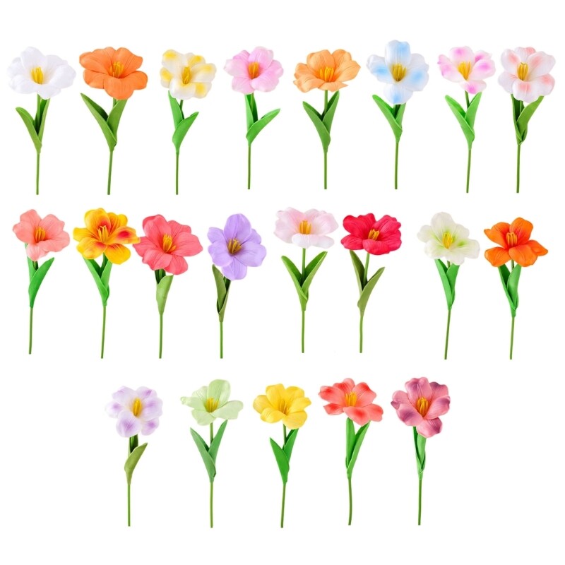 10Pcs Realistic Flower Flower Artificial Flower Bouquets Artificial Flower