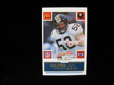 1986 Mike Webster Pittsburgh Steelers McDonalds BLUE All-Star Game Card  #52