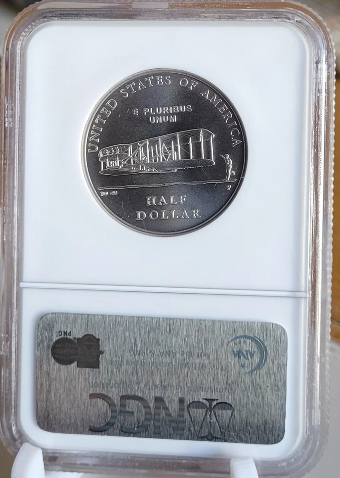 MS70 2003 P First Flight Commemorative Half Dollar NGC - Image 2 of 2