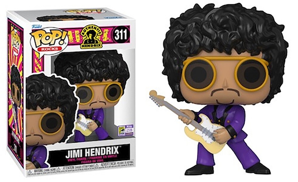 2023 SDCC Funko POP! JIMI HENDRIX Purple Official CON STICKER