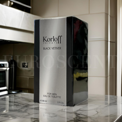 Korloff Paris Black Vetiver perfume cologne EDT fragrance 88ml / 3oz NEW