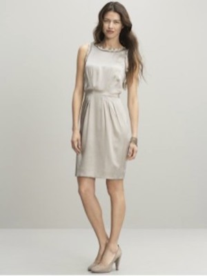 Banana Republic Silk Raw Edge Pleat Mineral Grey Shift Dress | eBay Banana Republic Silk Raw Edge Pleat Mineral Grey Shift Dress | eBay