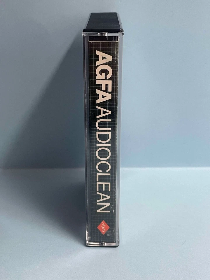 CLEANING CASSETTE DE NETTOYAGE VINTAGE AGFA AUDIOCLEAN USAGÉE USED - Photo 2/4