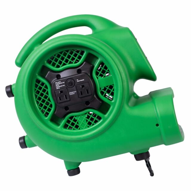 Green for sale online X-Power P430AT Air Mover Utility Blower Fan with Built-in Power Outlets 
