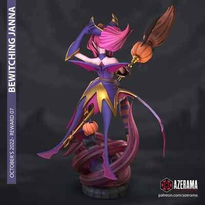 レィナ様 オーダーページ Janna - League of Legends resin scale model kit unpainted 3d print