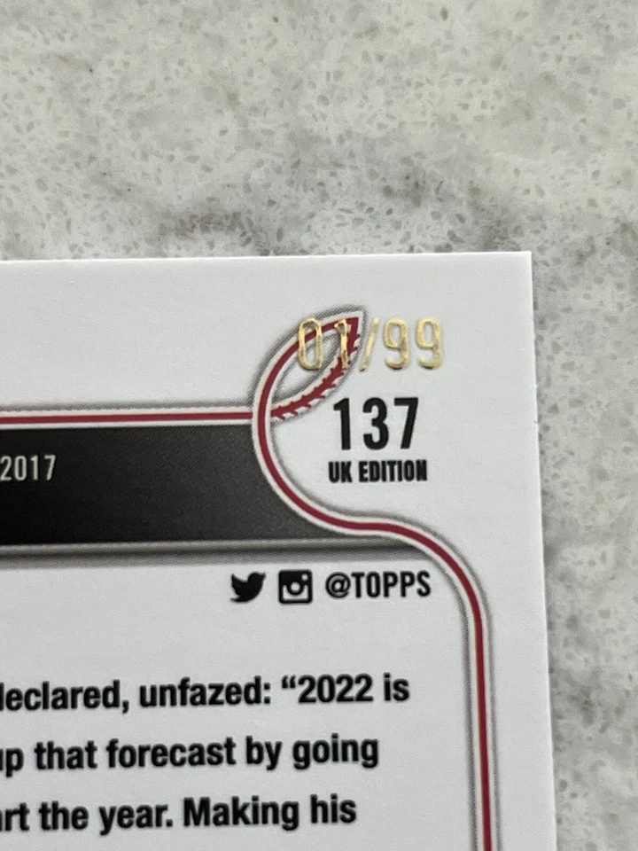 Royce Lewis RC Topps UK Edition Big Ben #137 1/99! - Image 3 of 3