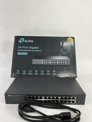 TP-Link 24 Port Gigabit Ethernet Switch Desktop/-Rackmount Plug (TL-SG1024S)