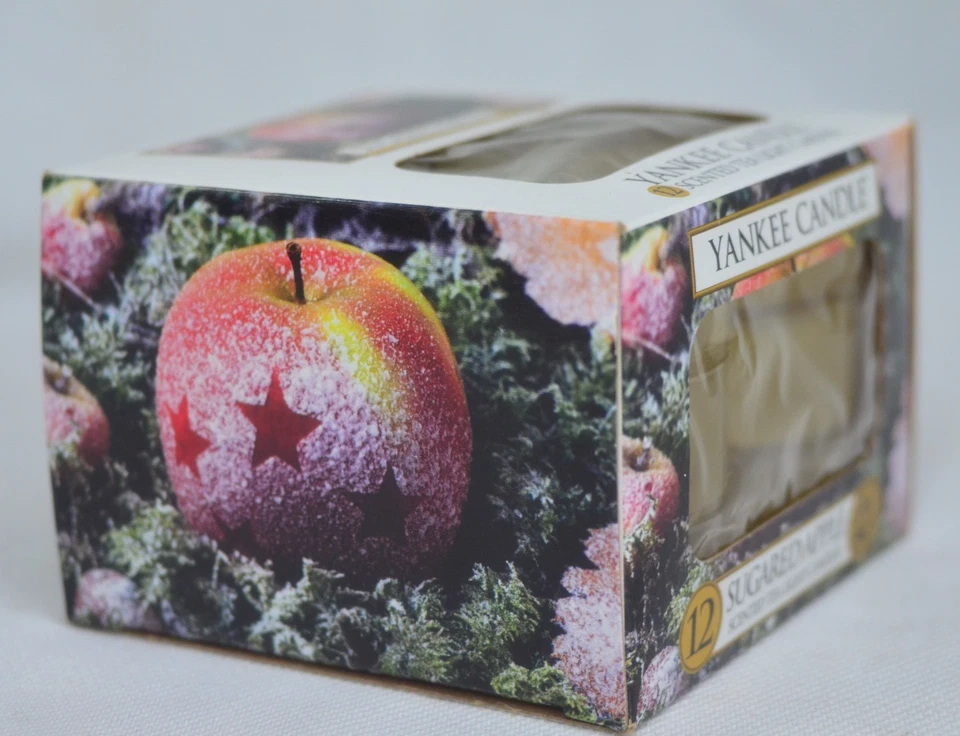 Yankee Candle Tea Lights One Box w/12 ~0.35 oz Sugared Apple Tealights - Image 3 of 4