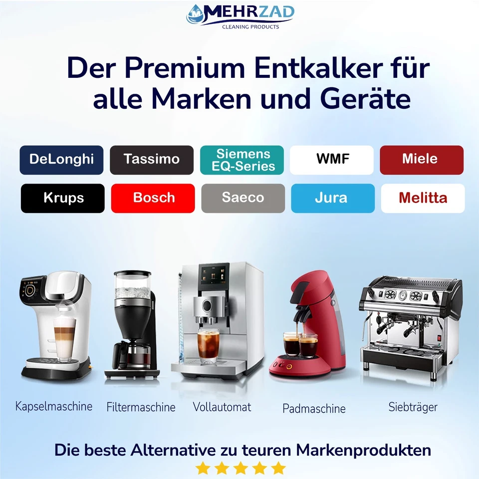 100 Premium Entkalkungstabletten für Kaffeevollautomaten & Kaffeemaschinen - Bild 3 von 4