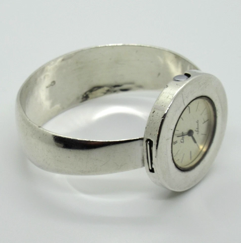 DESIGNER QUINN Armbanduhr 925 Silber 70 Modernist FS Scheurle Luxury massiv 70Gr - Bild 1 von 4