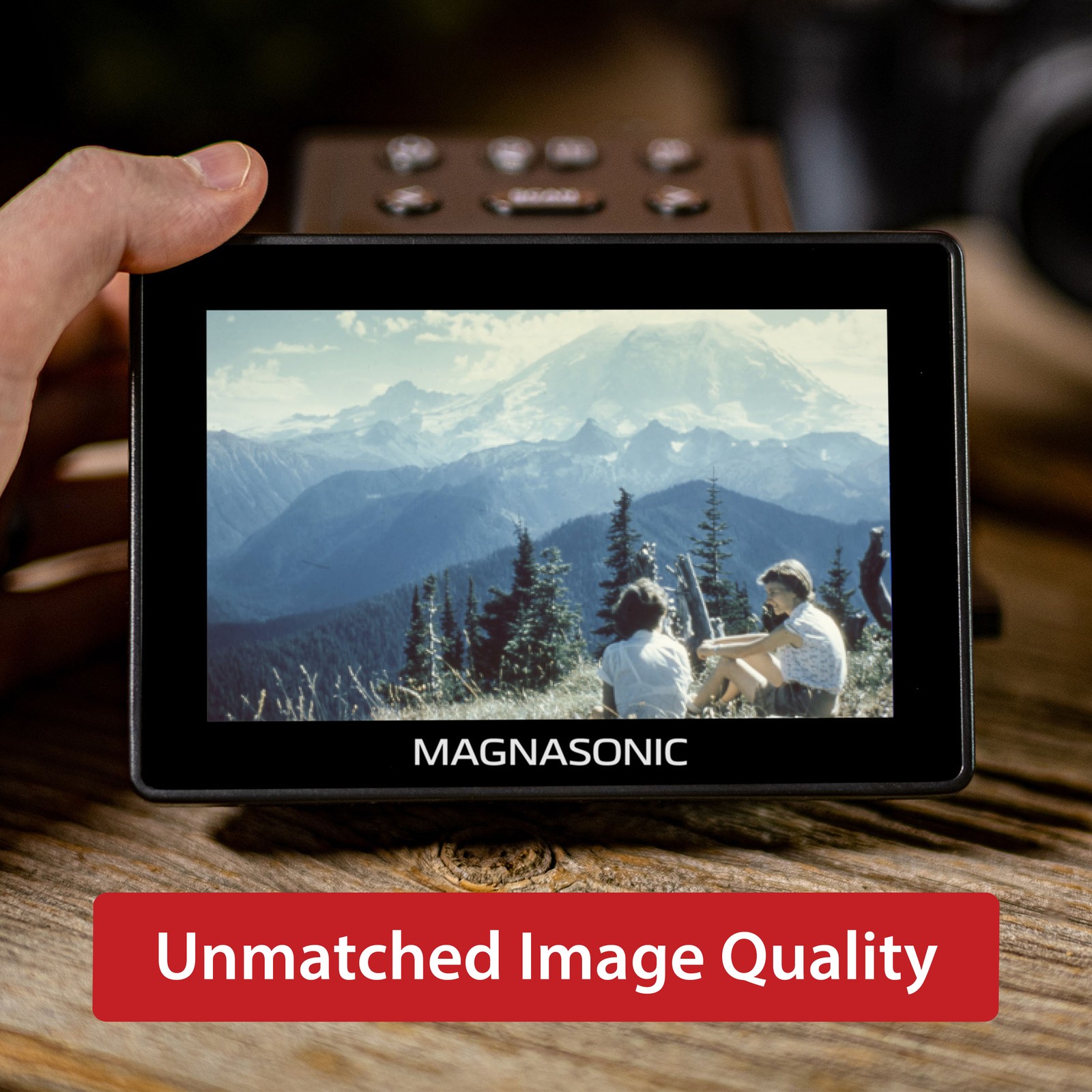 Magnasonic 25MP Film Scanner with 5" Display HDMI Converts Films Slides into JPG