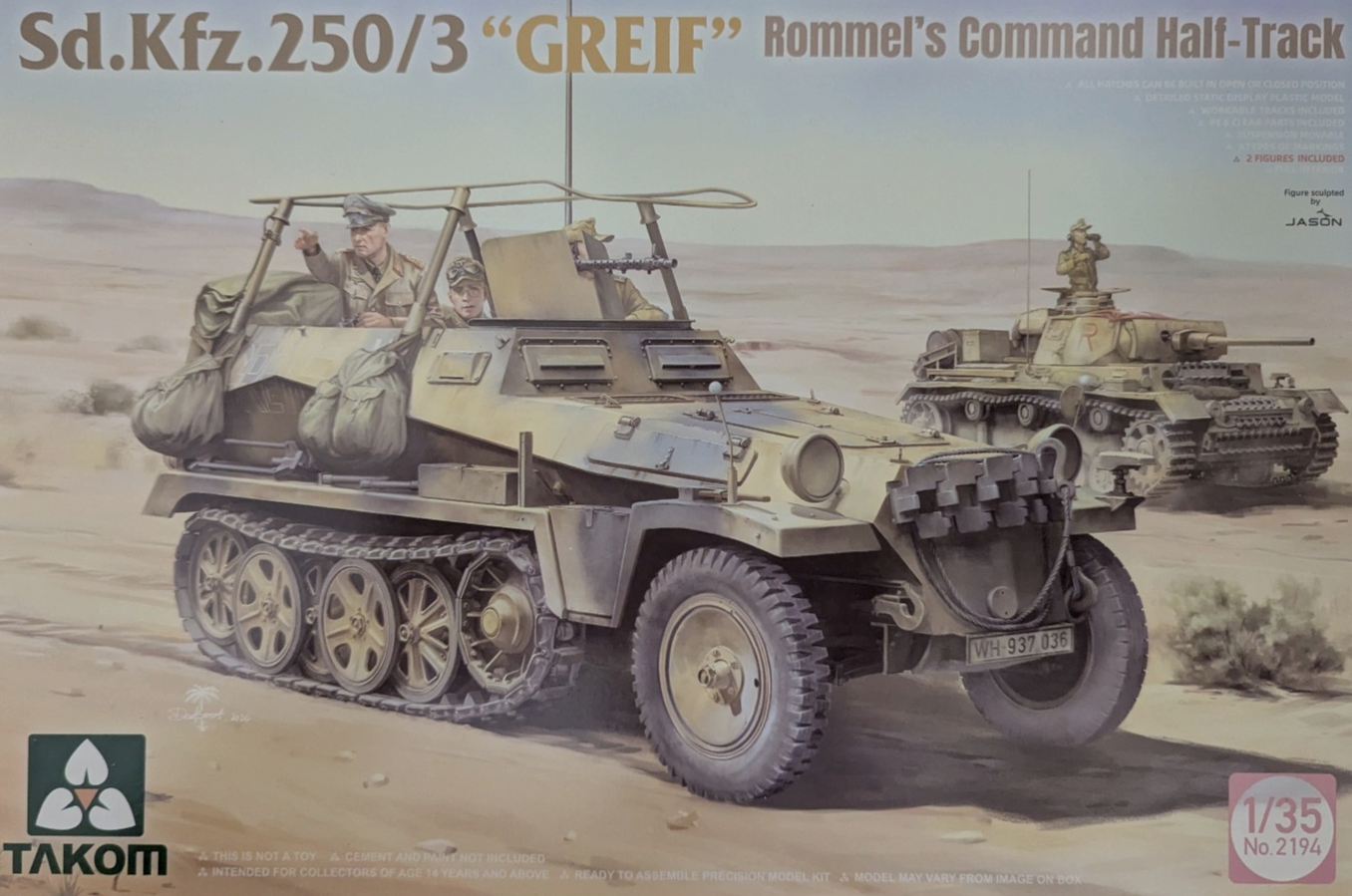 Takom 2194 - 1:35 Sd.Kfz.250/3 ""GREIF"" Rommel's Command Half-Track