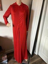 Vtg Cirette California orange hoodie lounge jumpsuit