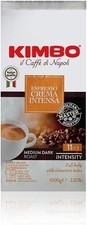 Caffè IN CHICCHI Kimbo  Interi  Crema Intensa -Tostatura Media, Busta da 1kg