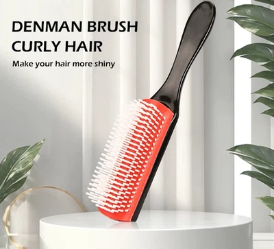 9-Row Detangling Hair Brush Detangler Hairbrush Scalp Massager Straight Wet Comb