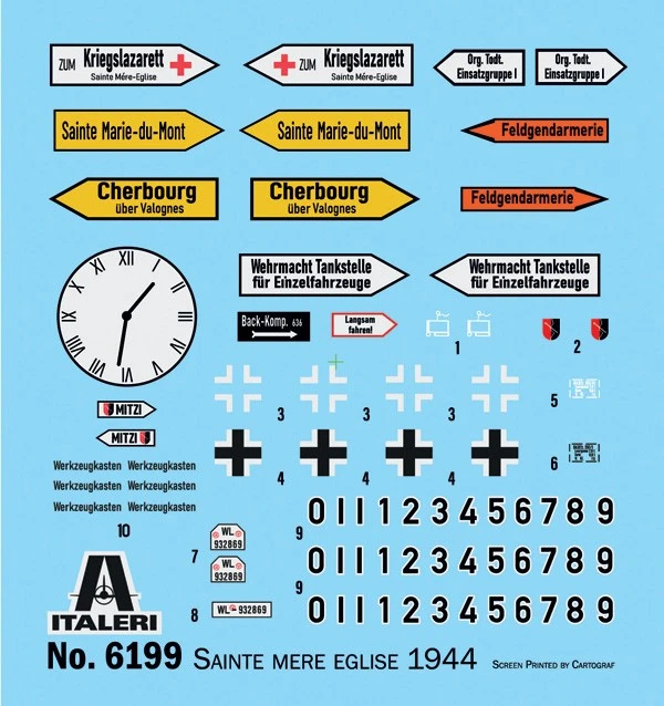 SAINTE-MERE-EGLISE 6 GIUGNO 1944 ASSALTO AEREO ITALERI 1:72 6199 - Immagine 2 di 4