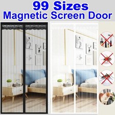 99 Sizes Magnetic Screen Door Net Mosquito Fly Insect Mesh Guard Curtain NEW UK