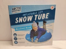 Arctic Adventures Snow Tube Sled Racing Blue Inflatable 33" NEW IN BOX